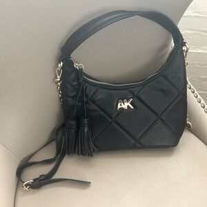 Anne Klein Black and Gold Crossbody Bag